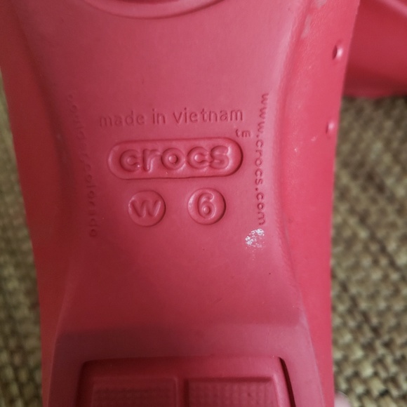 Red Crocs ballet flats shoes - Picture 3 of 3